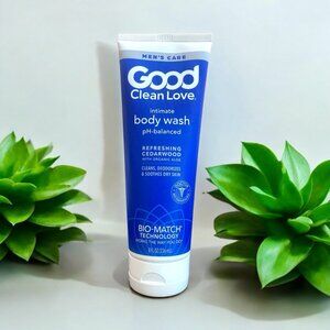 Good Clean Love Men's Care Cedarwood Intimate Body Wash 8 oz 60% Organic Aloe...